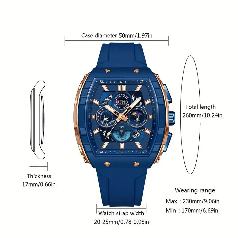 High-Quality 'S Waterproof Watches, Luxury Quartz Chronograph Timepieces, Luminous Calendar Watches For, Stylish Business Watches For, Perfect Gifts for Holidays And Birthdays