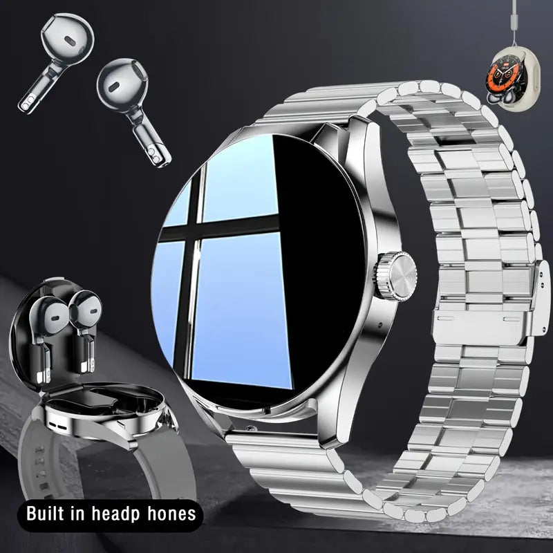 2025 Latest Smart Watch 2-in-1 Earphone Watch, Leisure Digital Sports, Multiple Dials, Multiple