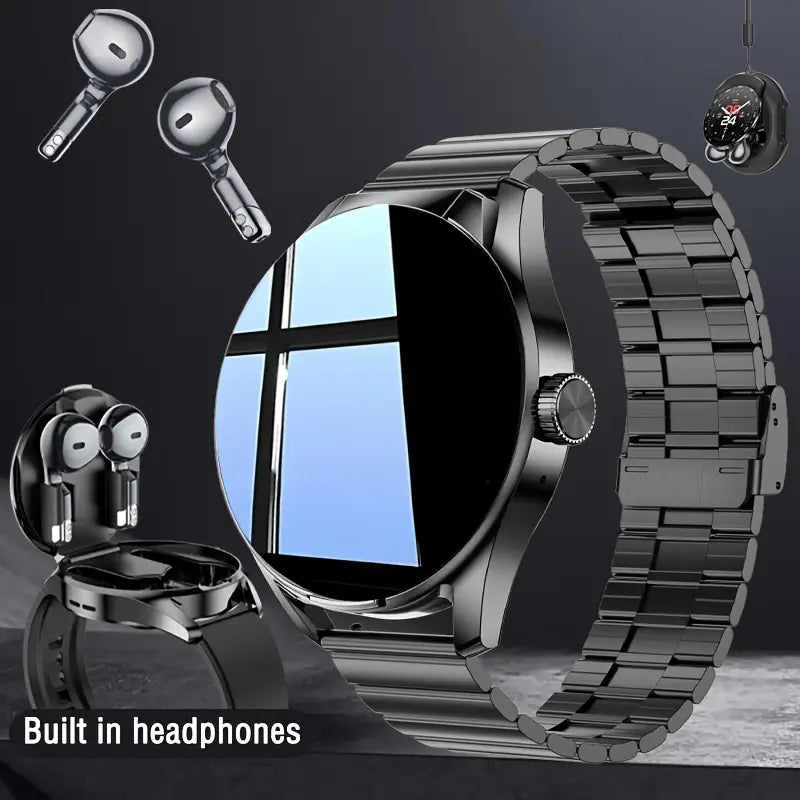 2025 Latest Smart Watch 2-in-1 Earphone Watch, Leisure Digital Sports, Multiple Dials, Multiple